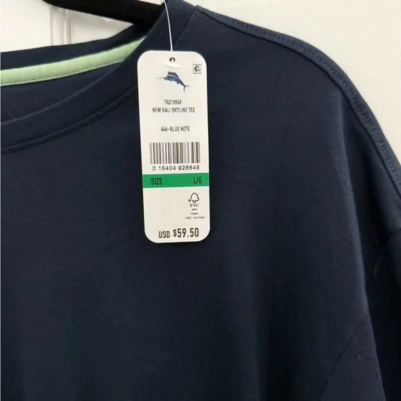 Tommy Bahama New Bali Skyline Men's T-Shirt with Pocket - Picture 2 of 4